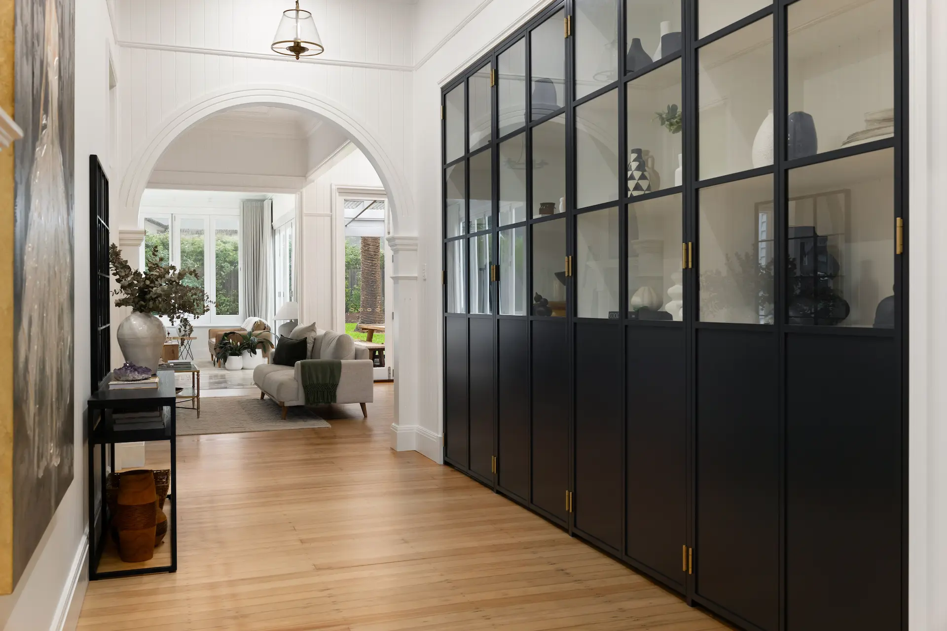 Luxurious new kitchen with handle-less cabinetry and waterfall benchtop, Darling Downs