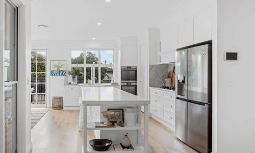 bingara kitchen white finish cabinetry 3